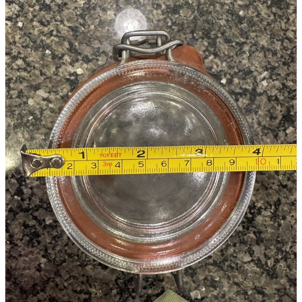 Vintage Clear Glass Jar Canister Coffee Spell Out MCM Retro Font Mid Century - Picture 3 of 13